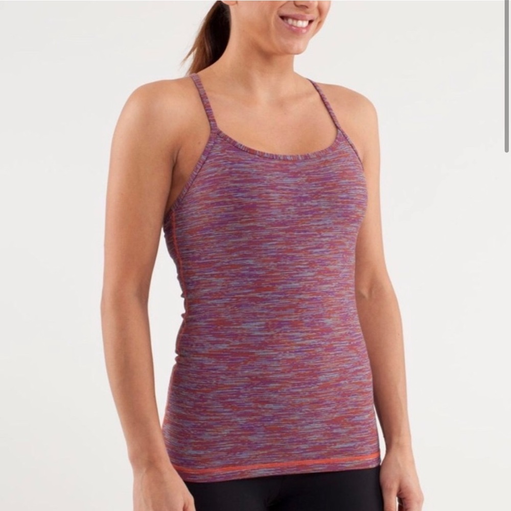 Lululemon Power Y Tank Multicolor Size 4 EUC